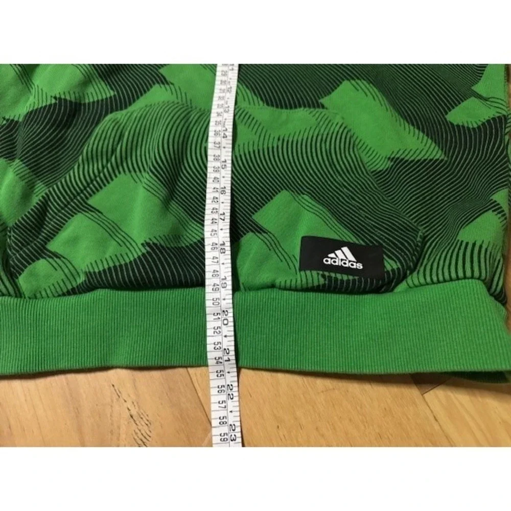 Adidas Men's S Geometric‎ Graphic Print Pullover Hoodie Sweatshirt